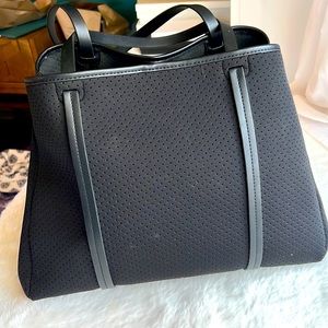 Caraa x Athleta black mesh tote bag